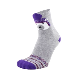 Шкарпетки DUNA дитячі зимові бавовняні, із внутрішнім плюшем, з силіконом на стопі 4113  Світло-сірий  31-34  (041131600017227701)