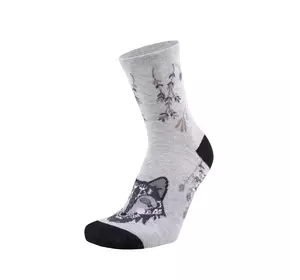 Шкарпетки DUNA дитячі демісезонні бавовняні 4053  23-26  Сіро-бежевий  (040531560024261801)