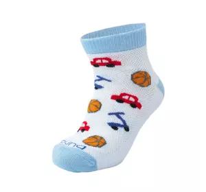 Шкарпетки DUNA дитячі літні сіточка, спорт,  з бавовни для хлопчика 9066  27-30  Білий  (090661580002259101)