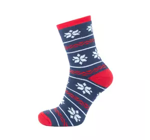 Шкарпетки DUNA дитячі зимові для дівчаток,  з бавовни  4033  31-34  Темно-синій  (040331600009256601)