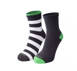 Набір DUNA дитячих демісезонних шкарпеток з 2-х пар,  із бавовни для дівчаток  1068  23-26  Сірий  (010681560019111101)